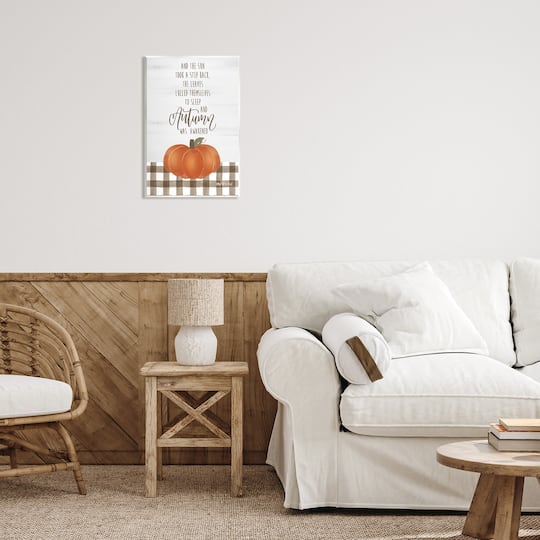 Stupell Industries Autumn Seasonal Phrase Wall Plaque Art